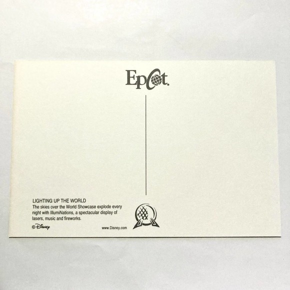 FIREWORKS Epcot Walt Disney World 4x6 Postcard - Picture 3 of 3